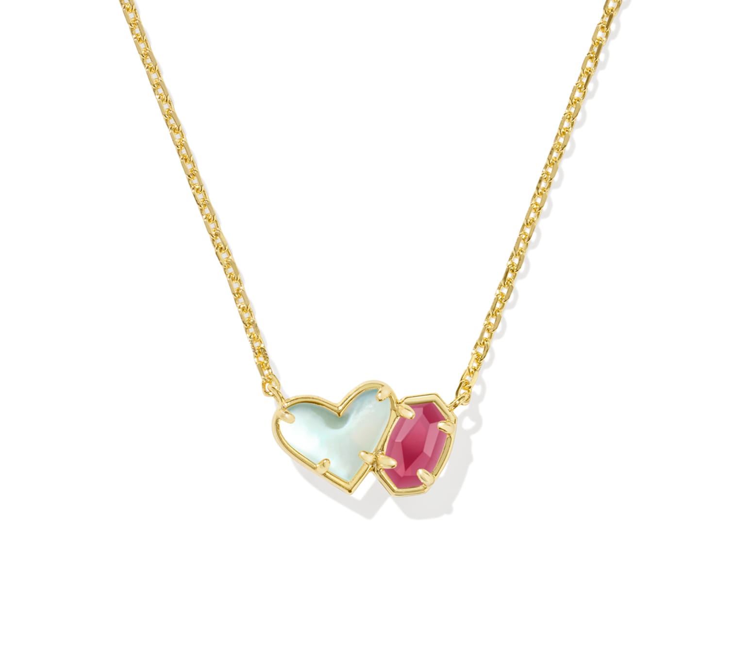 Ari Heart and Emilie Short Pendant Necklace