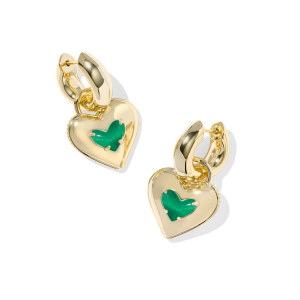 Ari Puffy Heart Huggie Earrings