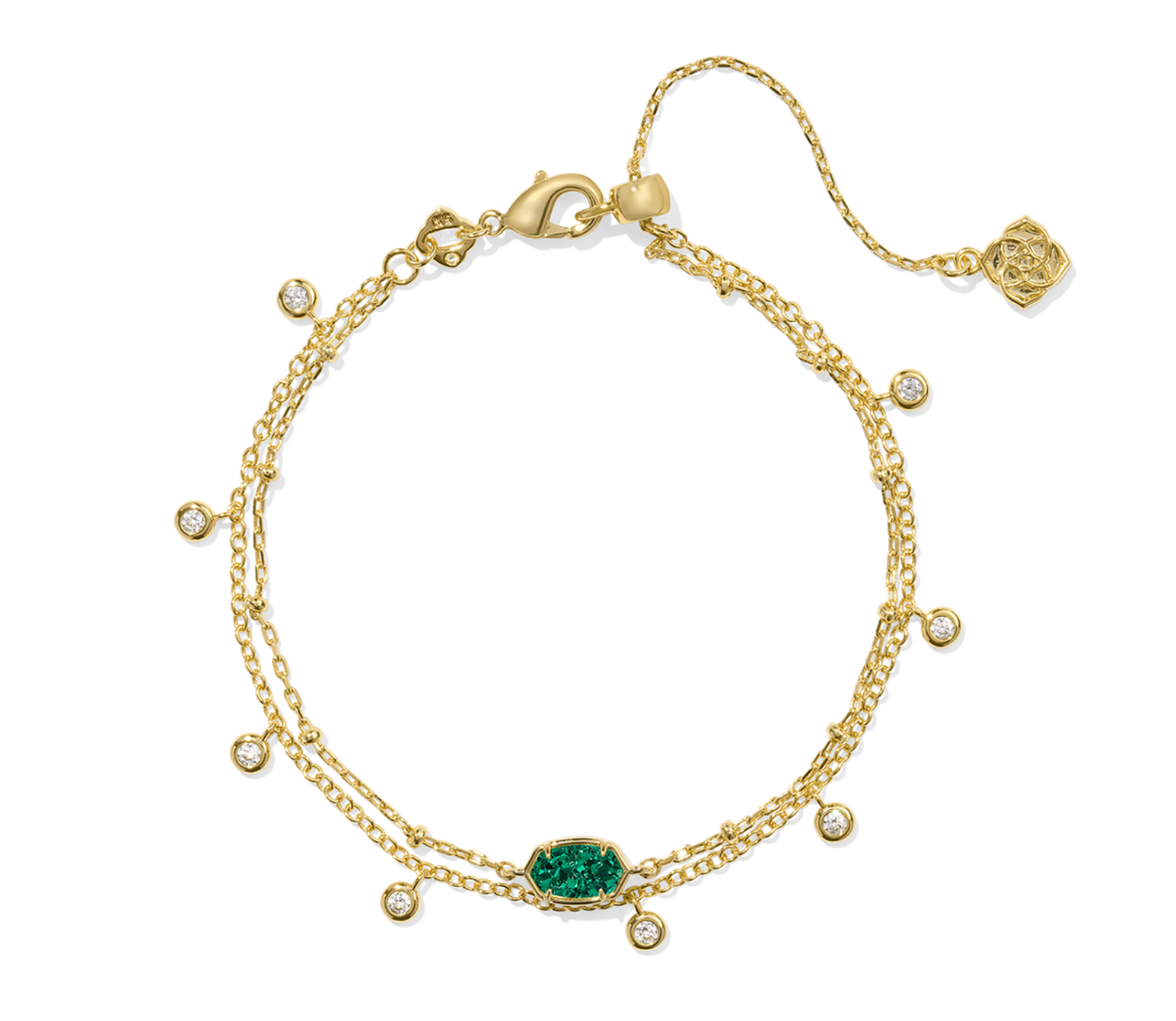 Emilie Crystal Multi Strand Bracelet