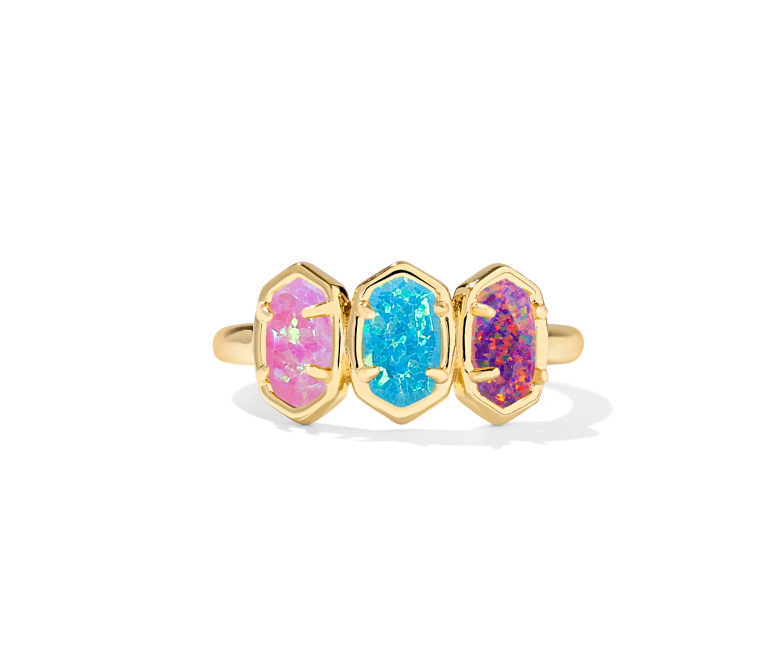 Emilie Triple Stone Band Ring