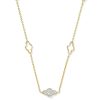 Abbie 14k Yellow Gold Pave Strand Necklace