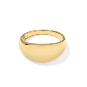 Alani 18k Gold Vermeil Metal Band Ring