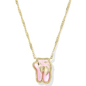 Ballet Gold Short Pendant Necklace