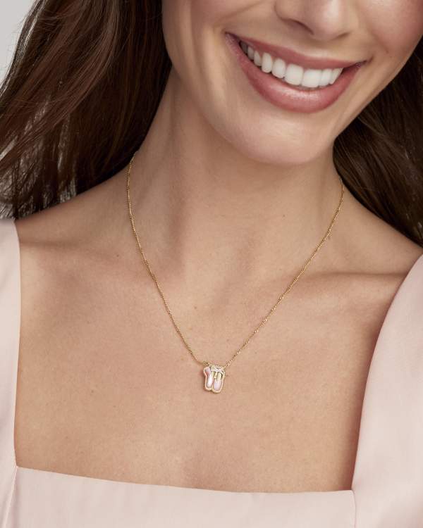 Ballet Gold Short Pendant Necklace - alternate view