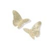 Cailey Butterfly Gold Statement Stud Earrings