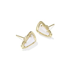 Cheer Gold Stud Earrings