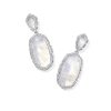Dani 14k White Gold Statement Earrings