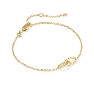 Danielle 18k Gold Vermeil Interlocking Bracelet