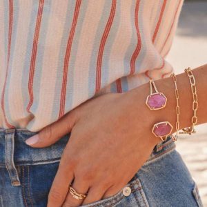 Daphne Convertible Gold Link and Chain Bracelet - view 2