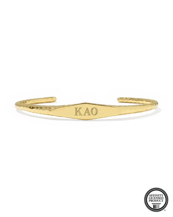 Kappa Alpha Theta 18k Yellow Gold Vermeil Davie Cuff Bracelet
