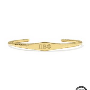 Pi Beta Phi 18k Yellow Gold Vermeil Davie Cuff Bracelet