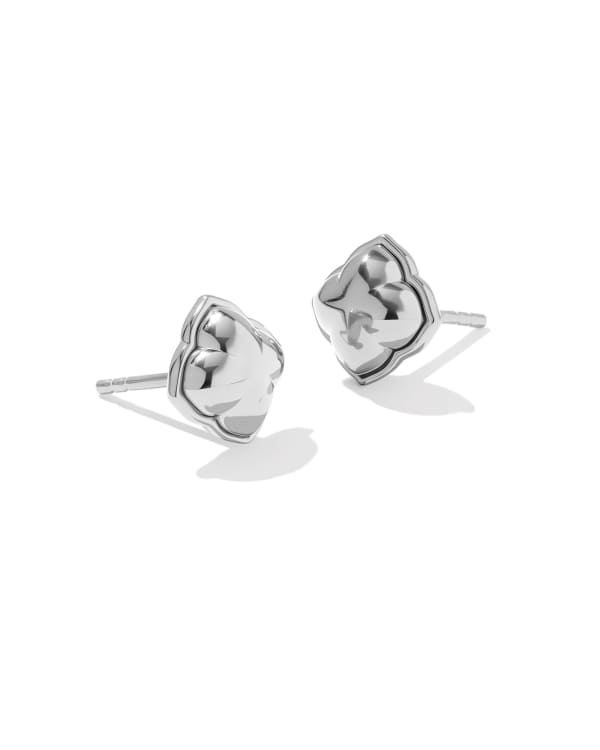Dira Sterling Silver Small Metal Stud Earrings