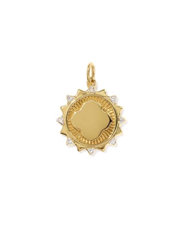 Dira Sun 18k Gold Vermeil Metal Charm