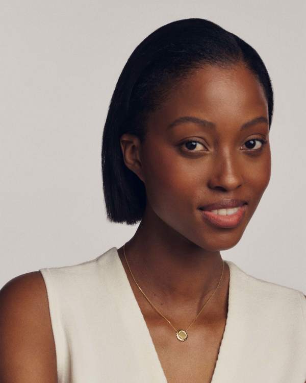 Dira Sun 18k Gold Vermeil Metal Short Pendant Necklace - alternate view