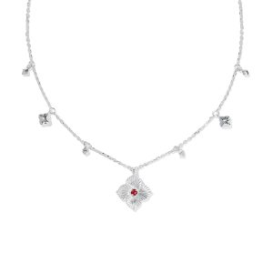 Dira Sunray Sterling Silver Short Pendant Necklace