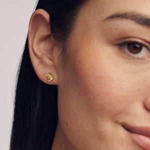 Dira Sunray 18k Gold Vermeil Stud Earrings - view 2