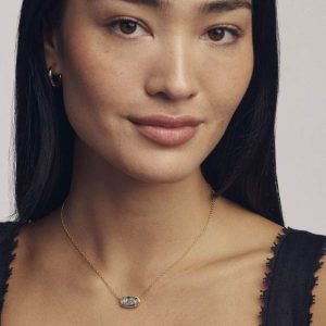 Elisa USA Gold Short Pendant Necklace - alternate view