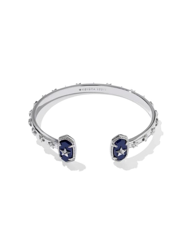 Elton Silver Star Cuff Bracelet - view 2