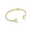 Framed Ari Heart Gold Cuff Bracelet