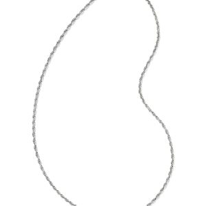 Ryan Rope Chain Necklace in Oxidized Sterling Silver