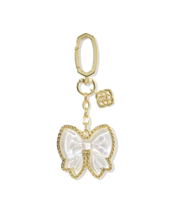 Haley Bow Gold Bag Charm