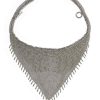 Keziah Vintage Silver Statement Bandana Necklace