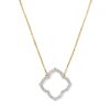 0.31 ct Lab Grown Diamond Dira 14k Yellow Gold Open Frame Short Pendant Necklace