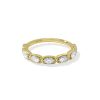 0.7 ct Lab Grown White Diamond Marisa Oval Band Ring in 14k Yellow Gold