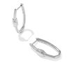 Large Bristol Sterling Silver Hoop Earrings