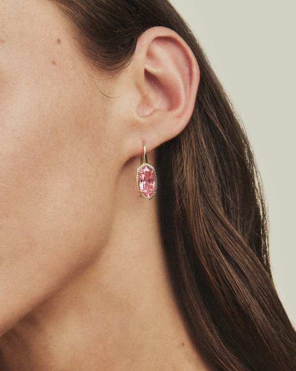 Lee Luxe Gold Drop Earrings - view 2