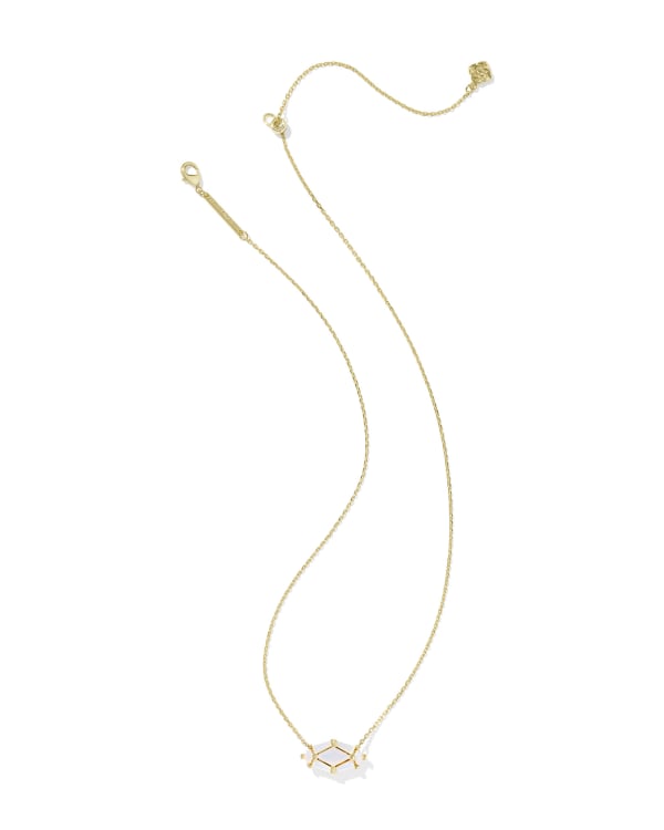 Lindy Rae Elisa Gold Short Pendant Necklace - alternate view