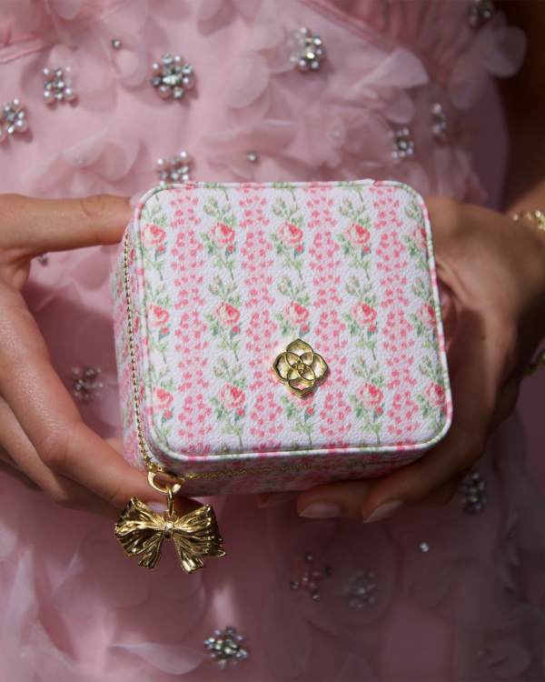 Kendra Scott x LoveShackFancy Small Zip Gold Jewelry Case - view 2