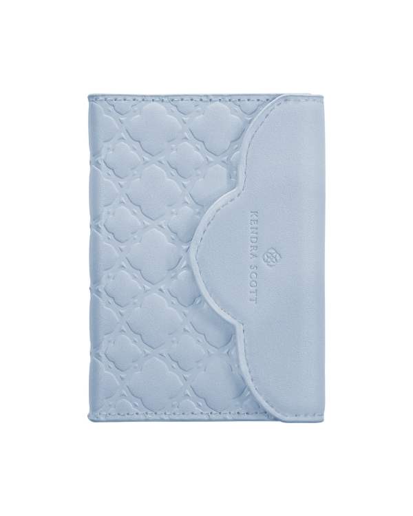 Magnetic Blue Trifold Wallet