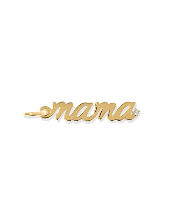 Mama 18k Gold Vermeil Sparkle Charm