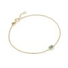 Marisa 14k Yellow Gold December Oval Solitaire Bracelet
