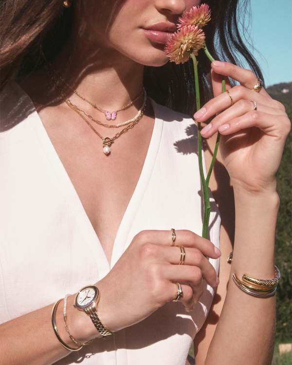 Markie Gold Half Chain Necklace - alternate view