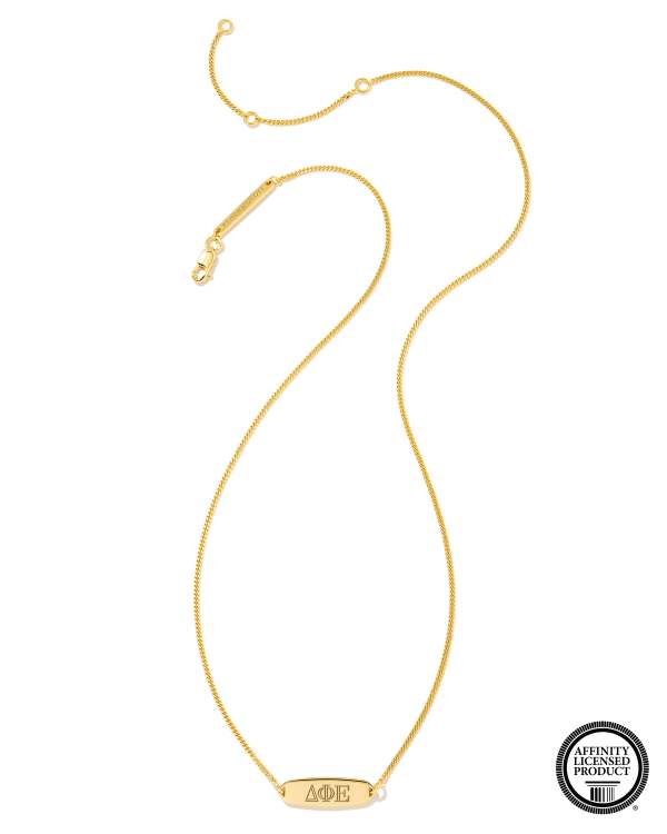 Delta Phi Epsilon Pendant Necklace in 18k Gold Vermeil - alternate view