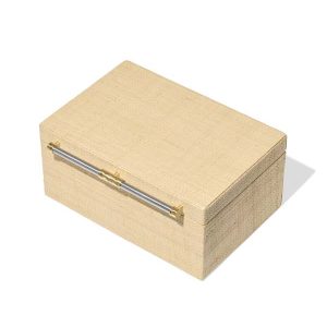 Small Raffia Jewelry Box