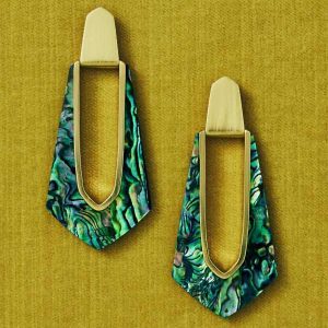 Kiernan Vintage Gold Statement Earrings - view 2