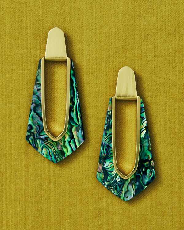 Kiernan Vintage Gold Statement Earrings - view 2