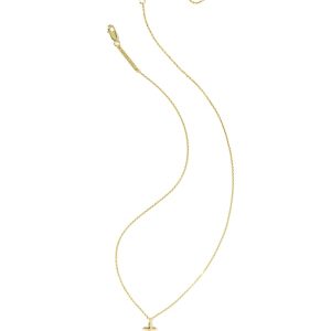 Metal 18k Gold Vermeil Cross Short Pendant Necklace - alternate view