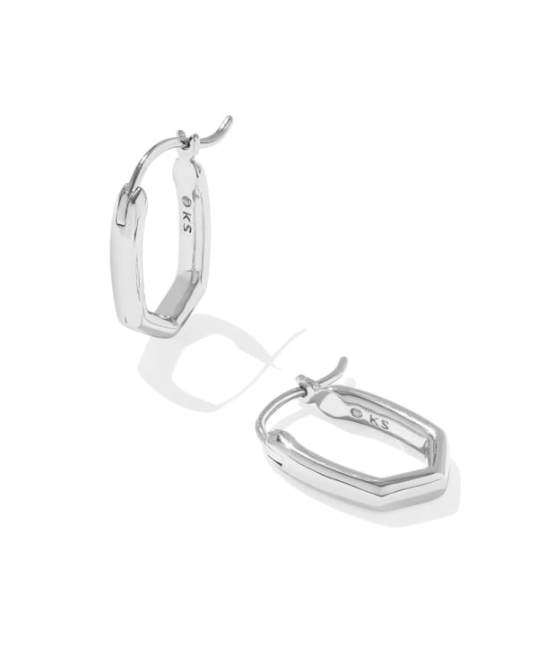 Mini Elisa and Abbie Silver Convertible Huggie Earrings - view 2