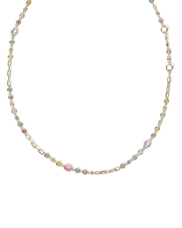 Mini Elisa and Abbie Convertible Gold Strand Necklace