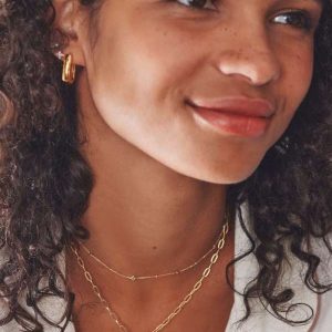 Star 14k Yellow Gold Mini Single Stud Earring in White Diamonds - view 2