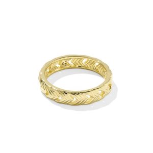 Miranda 18k Gold Vermeil Band Ring