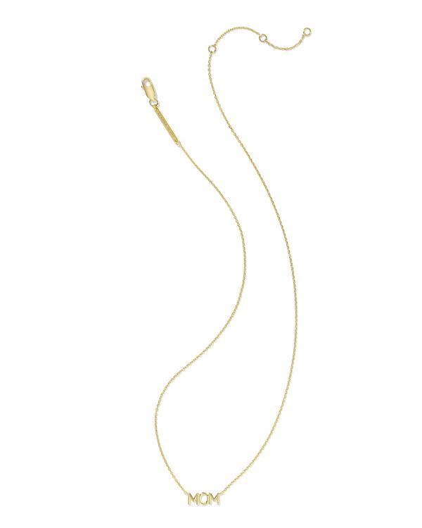Mom Sparkle 18k Gold Vermeil Short Pendant Necklace - alternate view