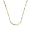 Multicolor Mirror 18k Gold Vermeil Chain Necklace