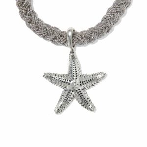 Parker Starfish Convertible Silver Statement Necklace