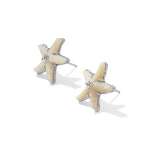 Parker Starfish Silver Stud Earrings - view 2