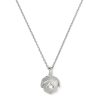 Reversible Davie Sterling Silver Short Pendant Necklace